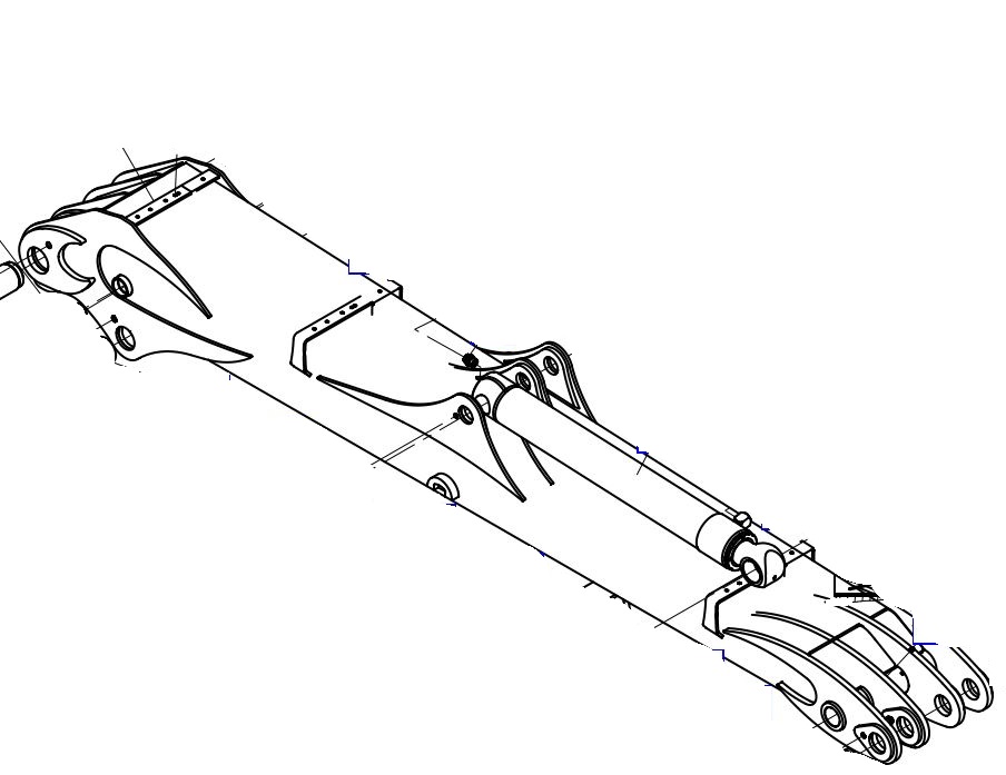 YHM36F1SA+00001 (NOE) Основной рычаг (RAL3020)