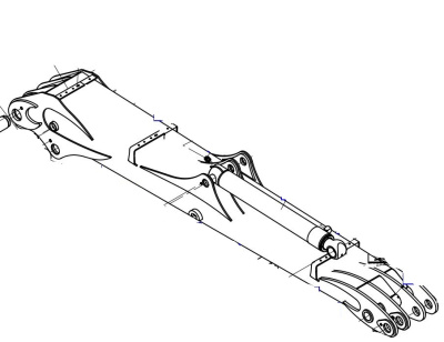 YHM36F1SA+00001 (NOE) Основной рычаг (RAL3020)